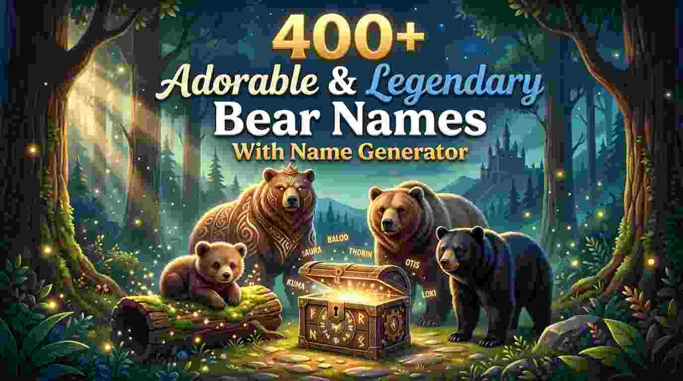 Adorable & Legendary Bear Names With Name Generator
