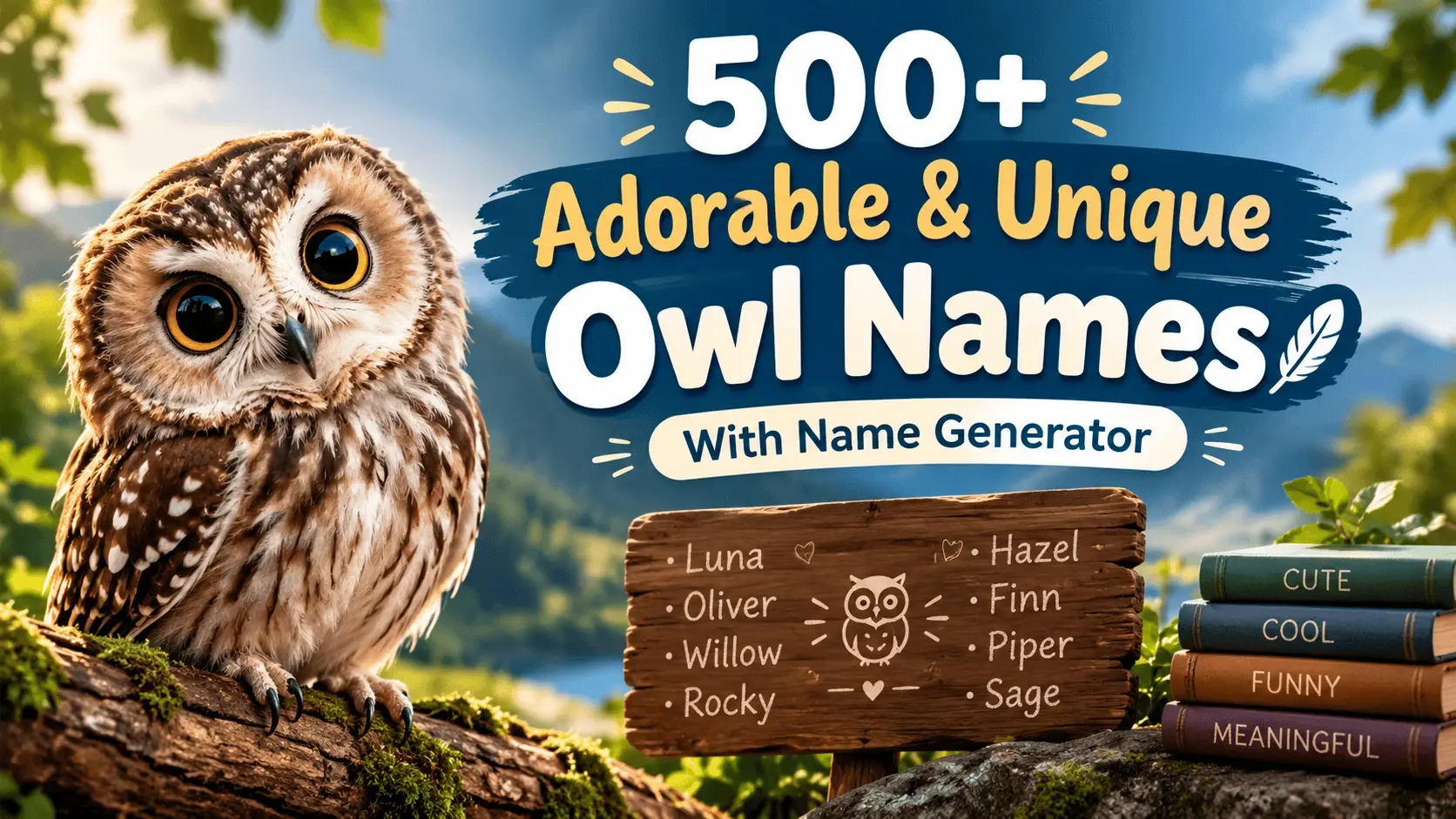 Adorable & Unique Owl Names With Name Generator