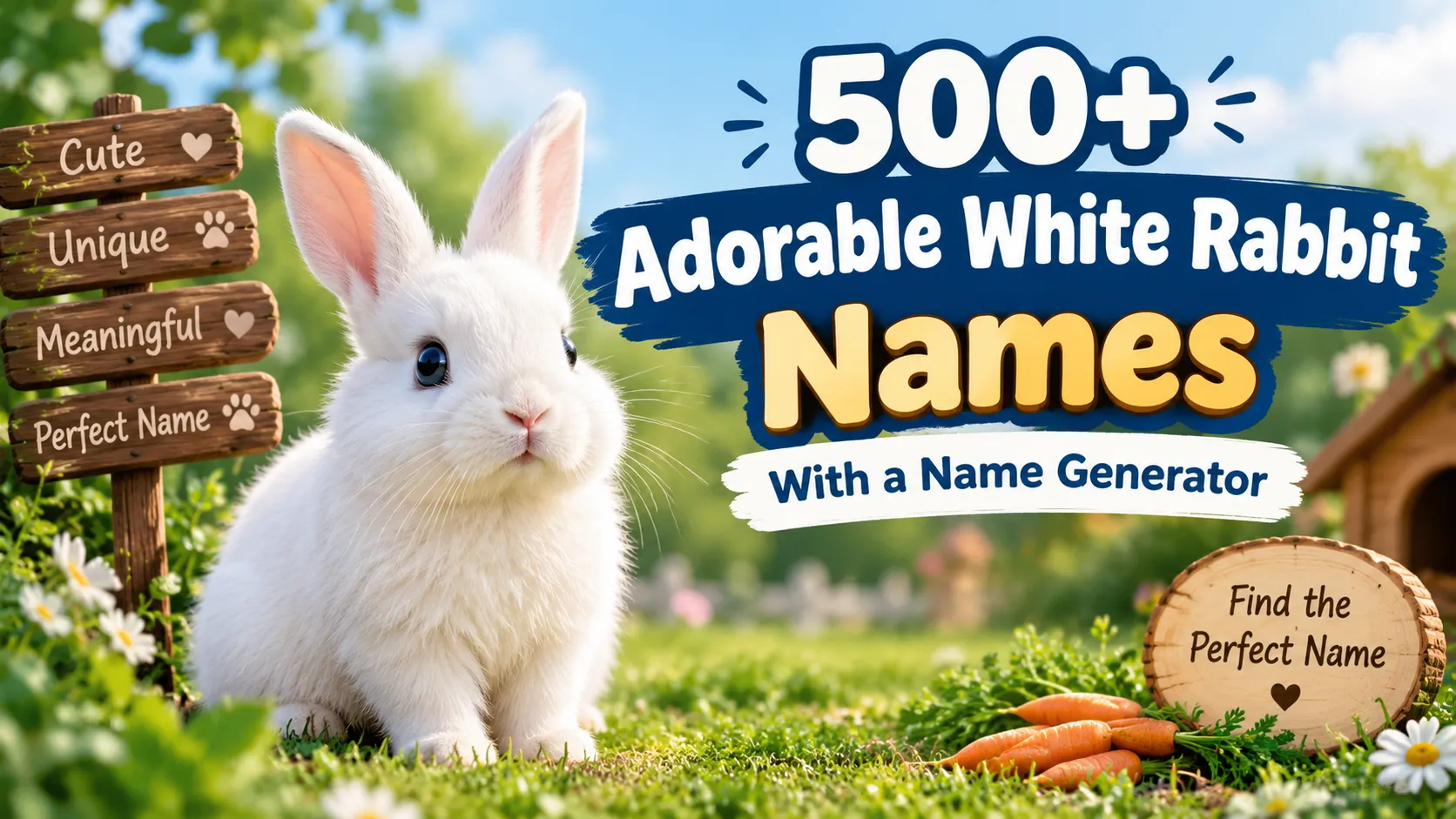 Adorable White Rabbit Names With a Name Generator