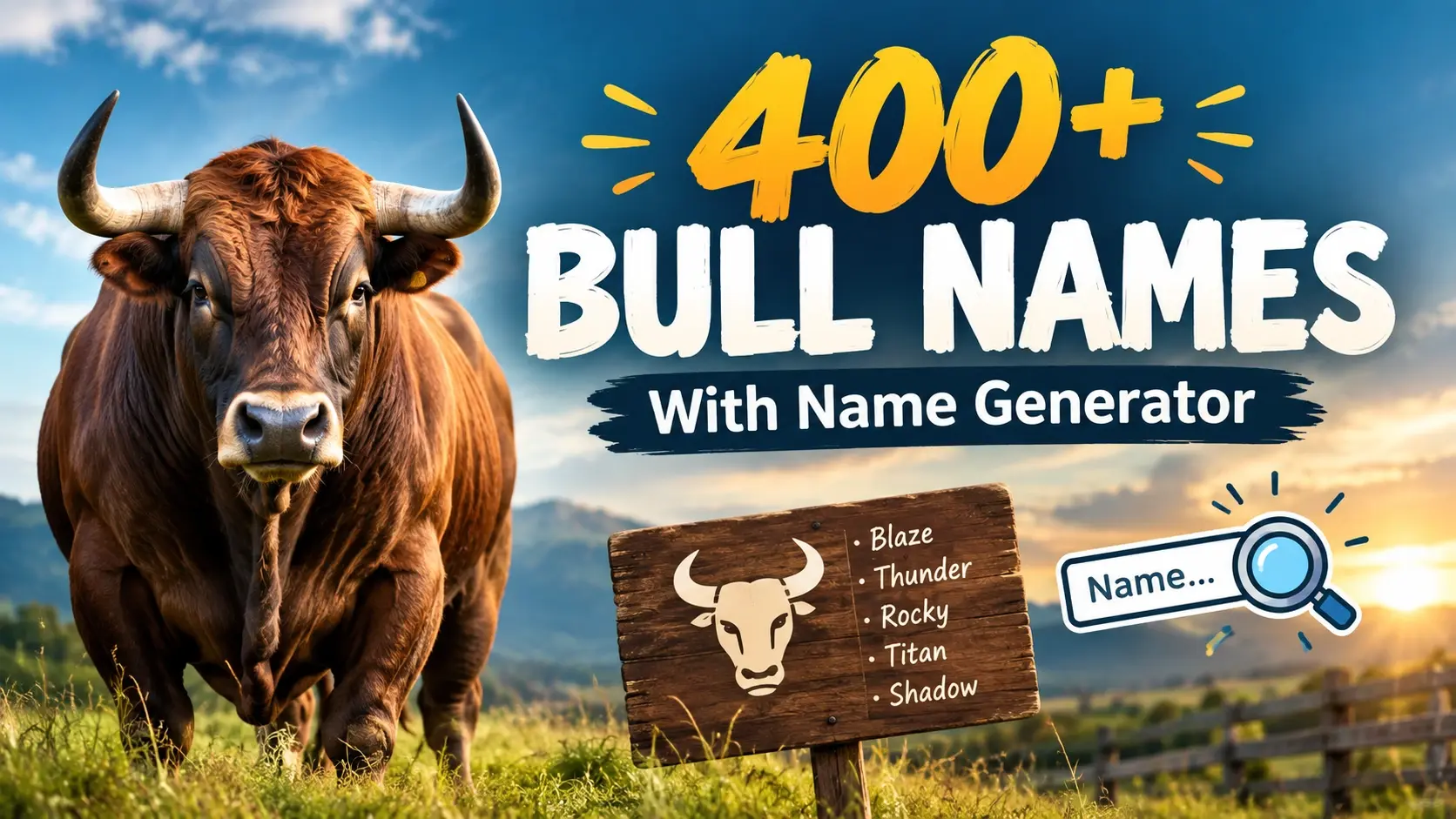 Bull Names With Name Generator