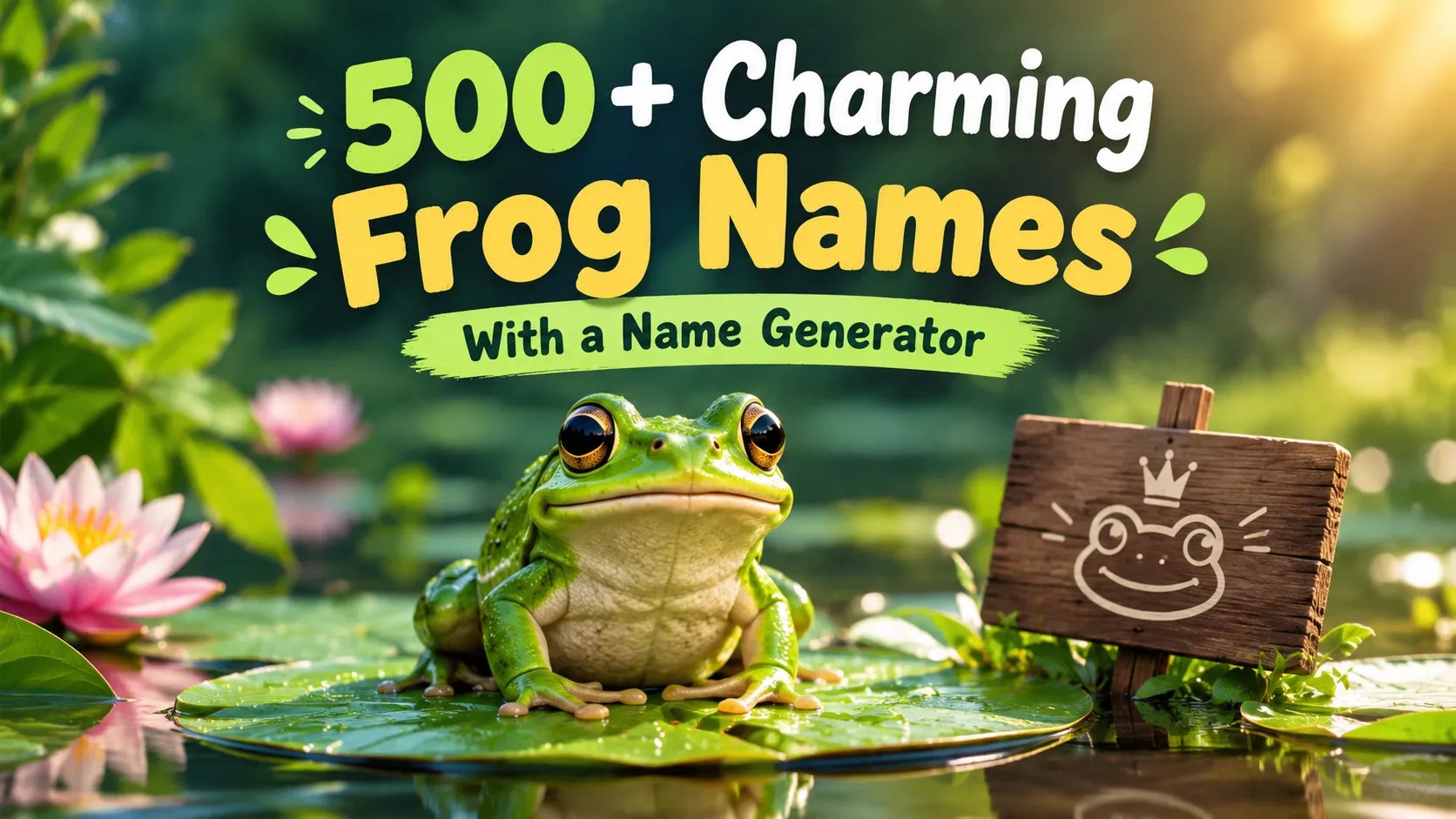 Charming Frog Names With a Name Generator