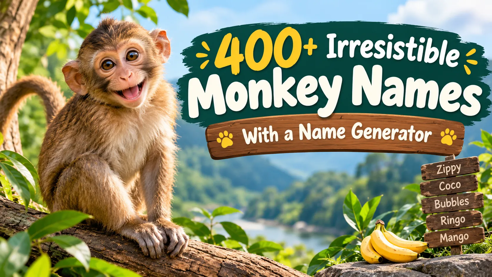 Irresistible Monkey Names With a Name Generator