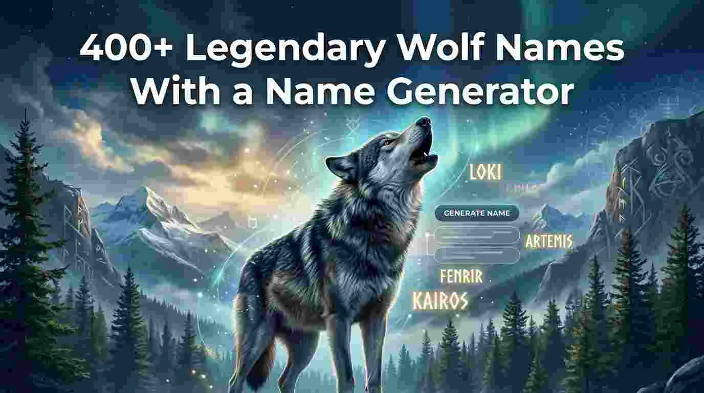 Legendary Wolf Names With a Name Generator