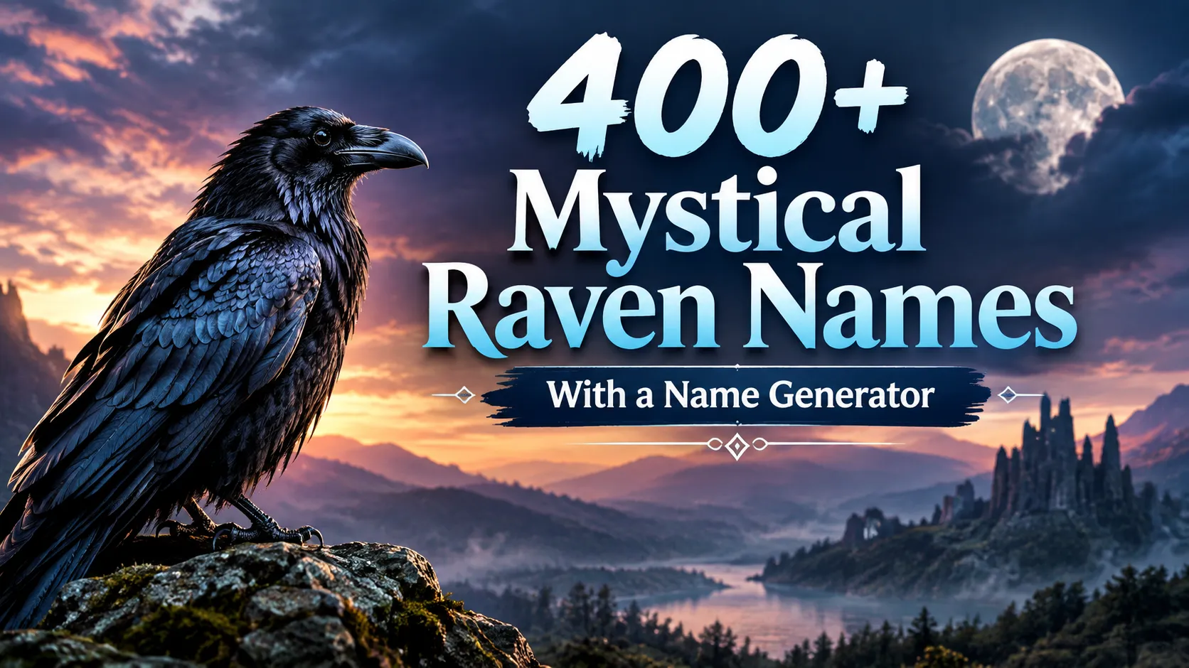 Mystical Raven Names With a Name Generator