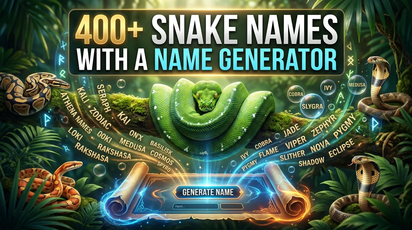 Snake Names With a Name Generator
