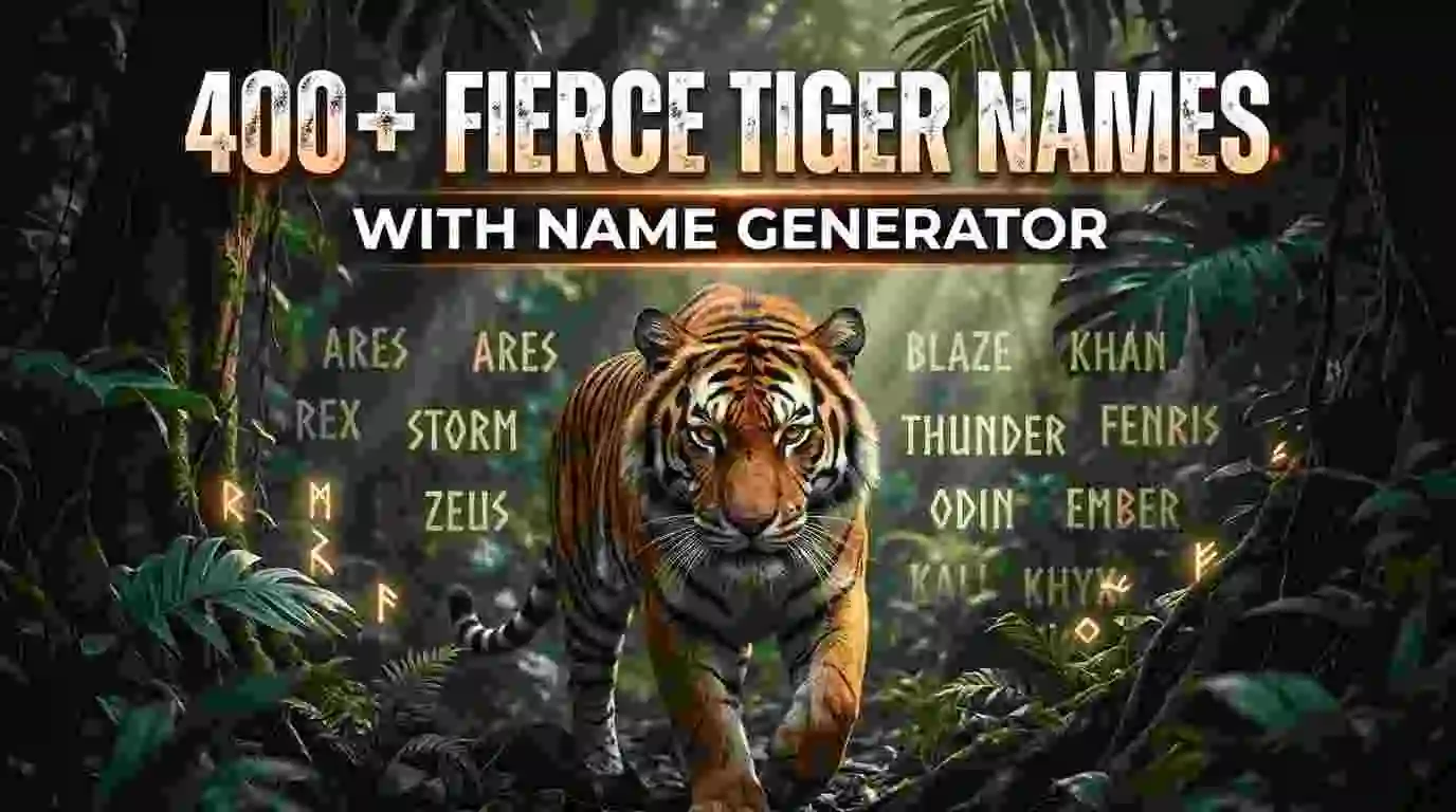 Tiger Names With Name Generator