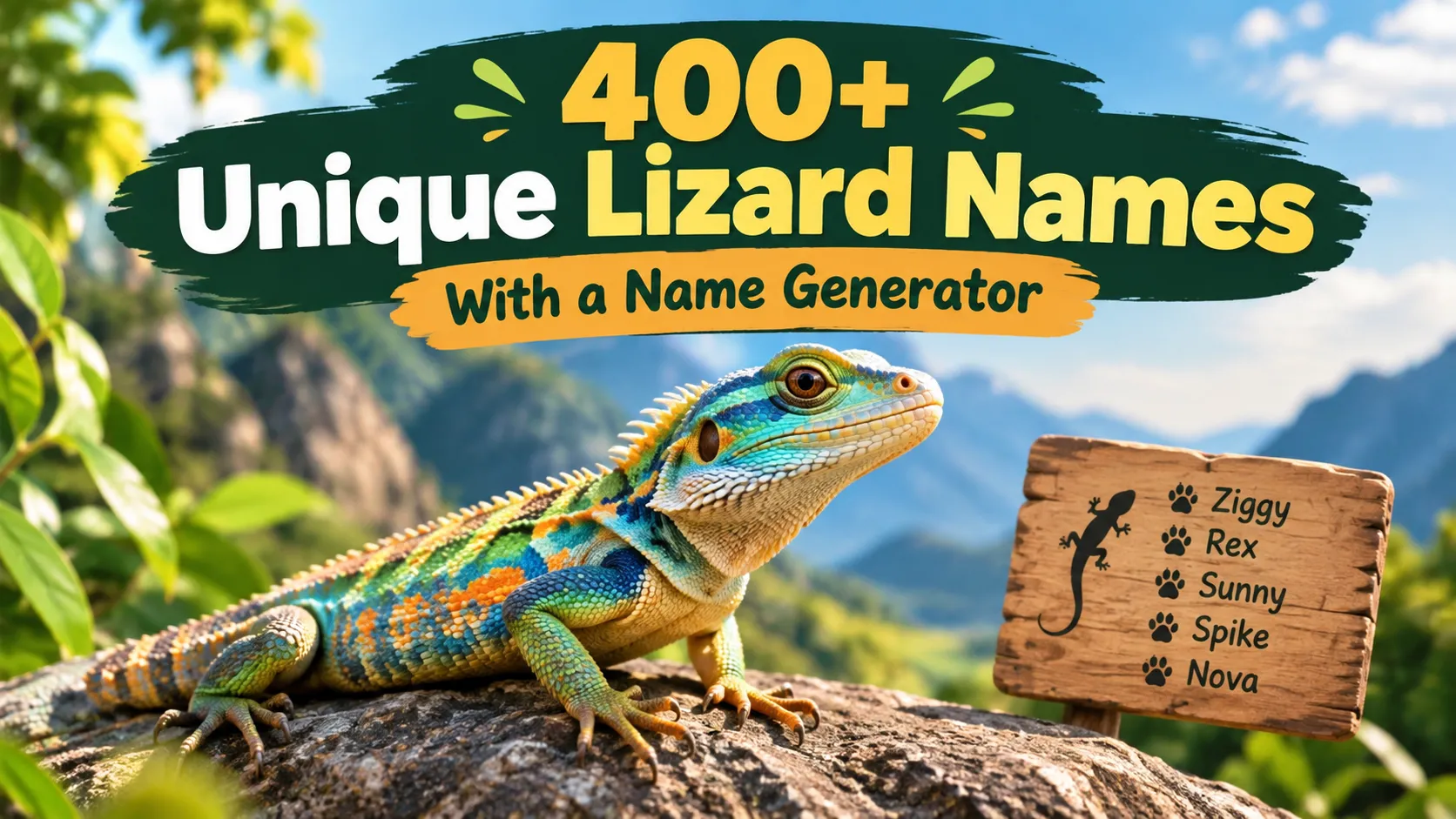 Unique Lizard Names With a Name Generator