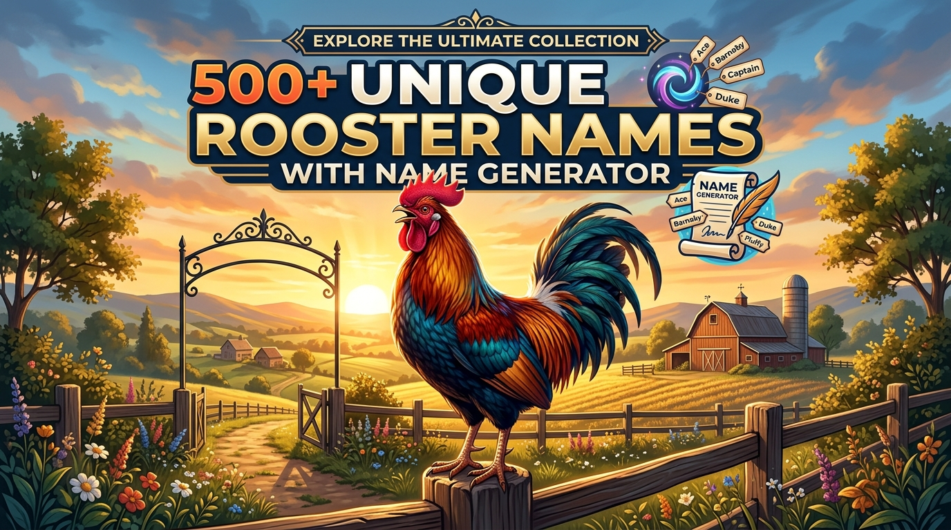 Unique Rooster Names With Name Generator
