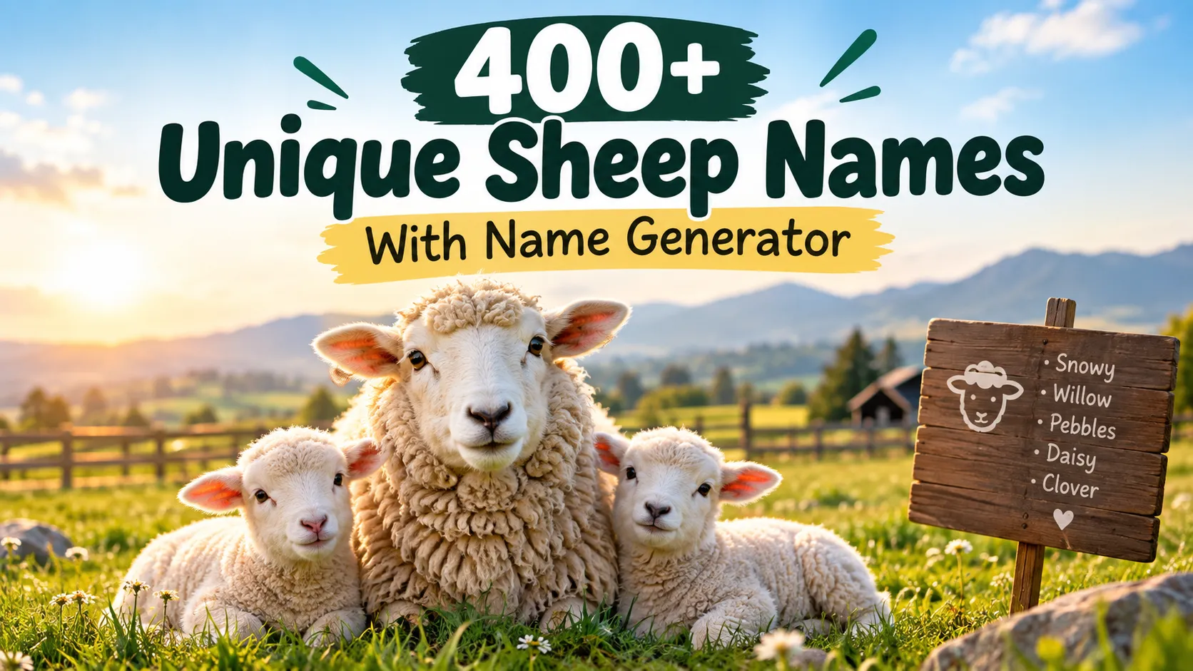 Unique Sheep Names With Name Generator