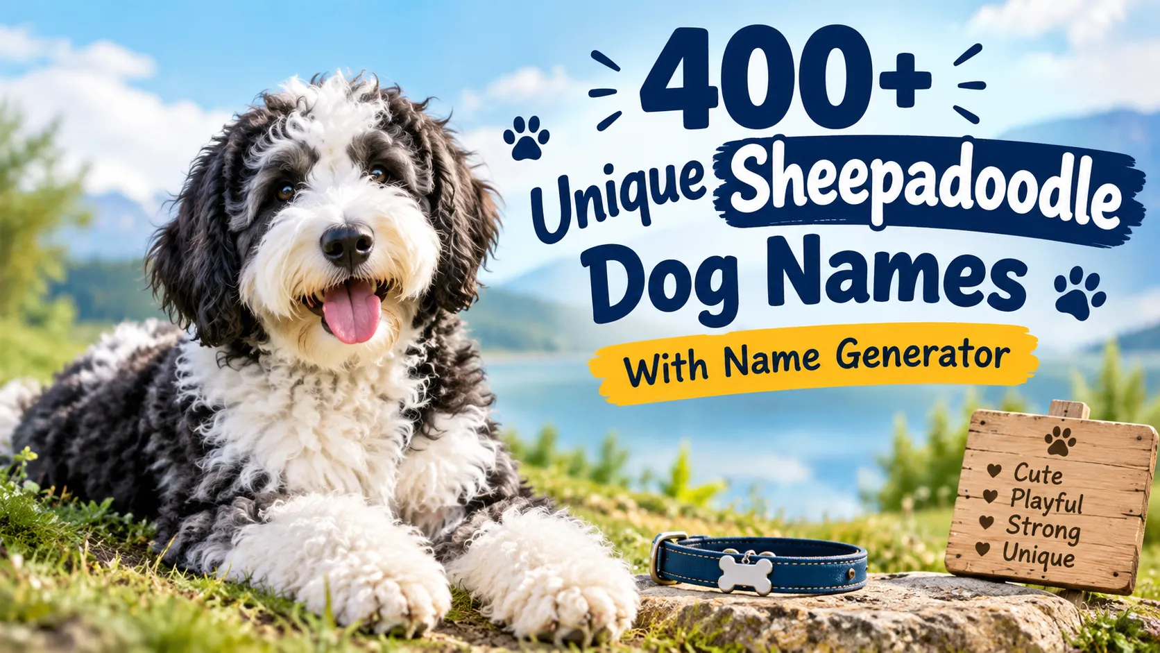 Unique Sheepadoodle Dog Names With Name Generator