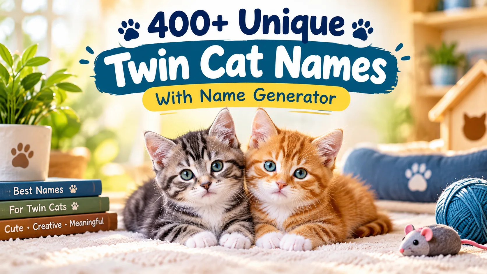 Unique Twin Cat Names With Name Generator