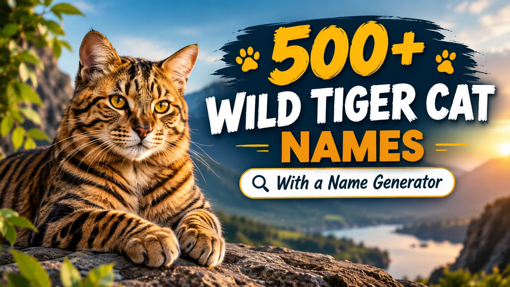 Wild Tiger Cat Names With a Name Generator