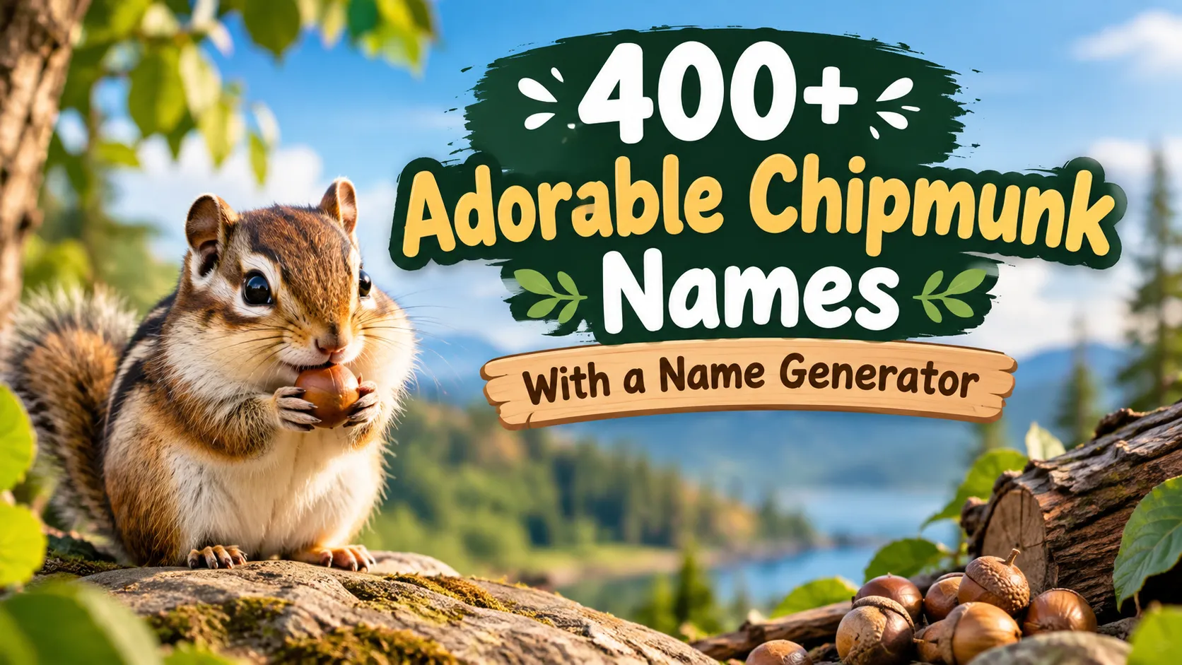 Adorable Chipmunk Names With a Name Generator