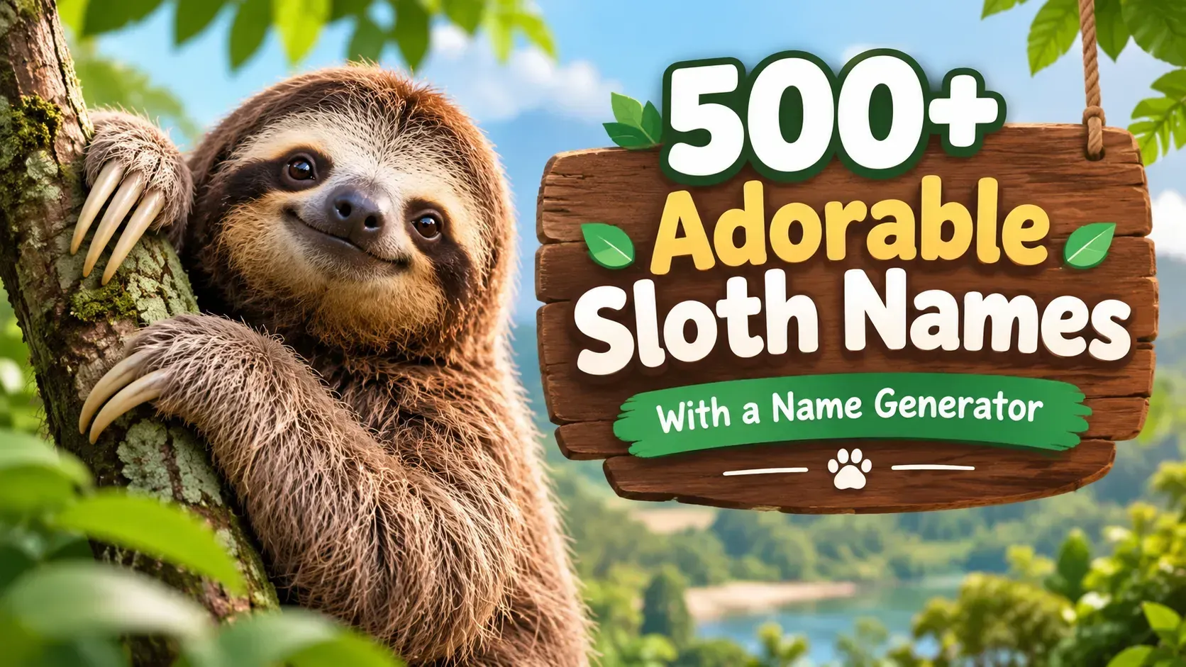 Adorable Sloth Names With a Name Generator