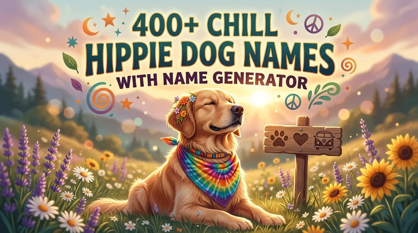 Chill Hippie Dog Names With Name Generator