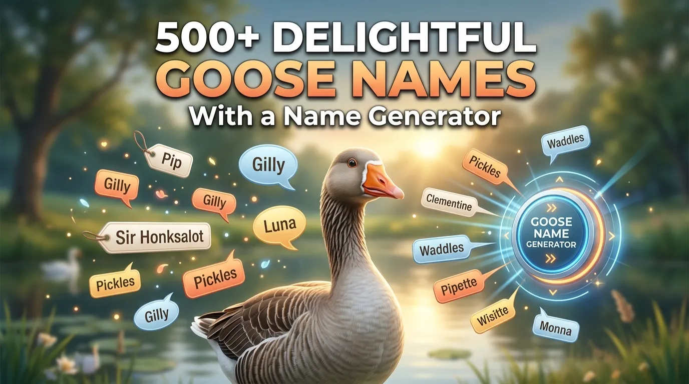 Delightful Goose Names With a Name Generator