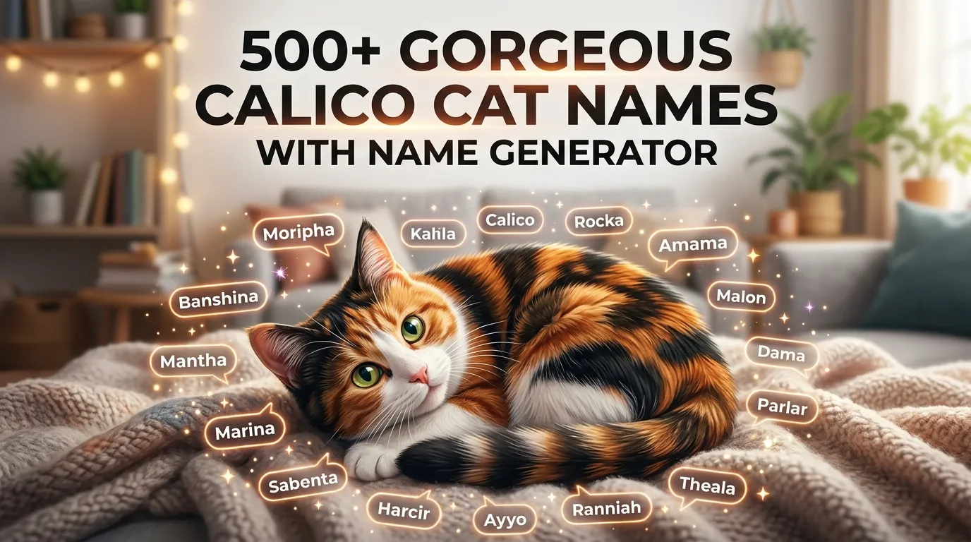 Gorgeous Calico Cat Names With Name Generator