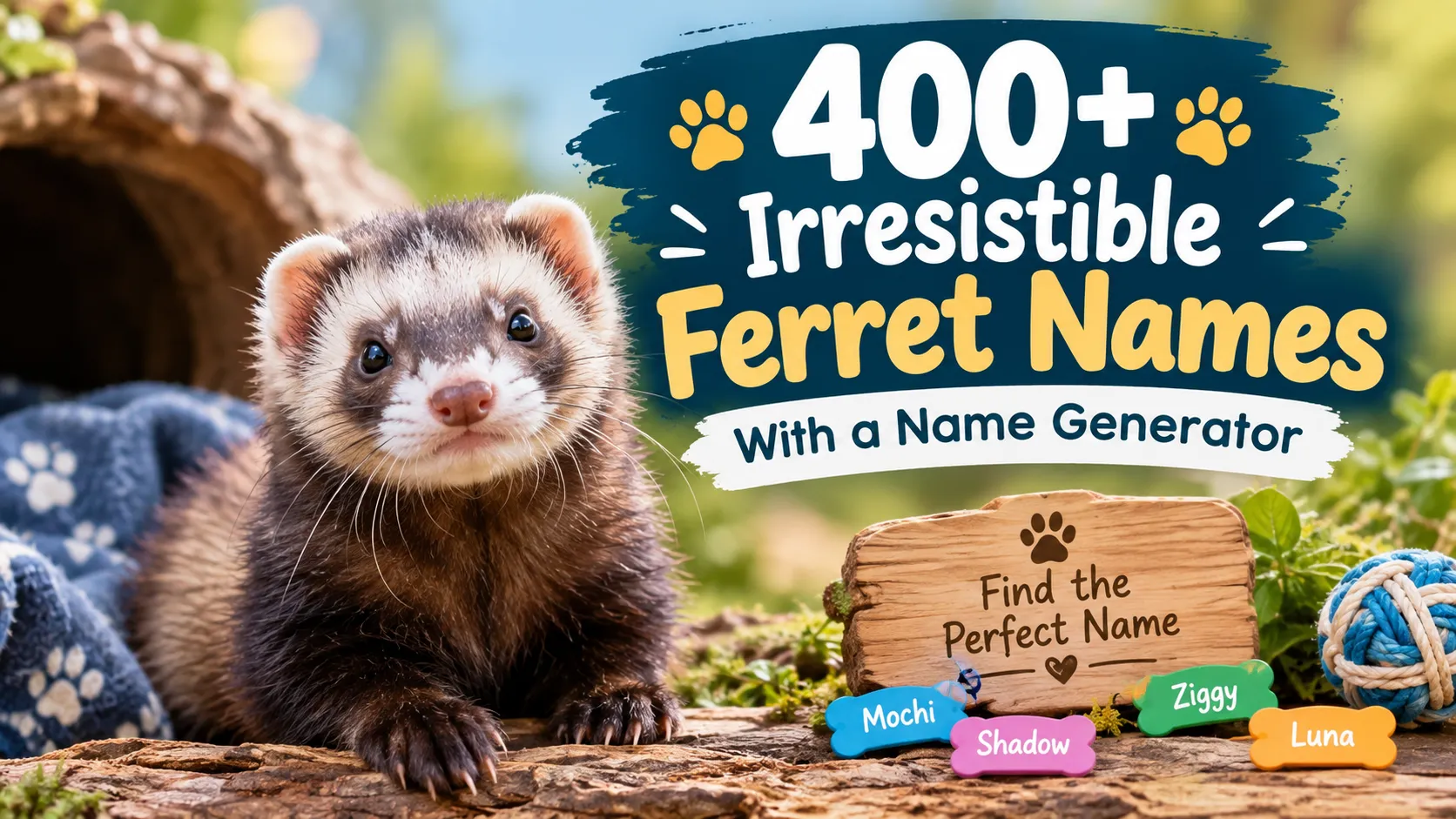 Irresistible Ferret Names With a Name Generator