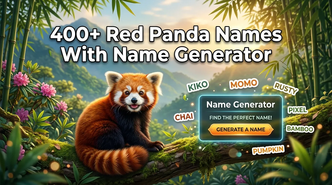 Red Panda Names With Name Generator