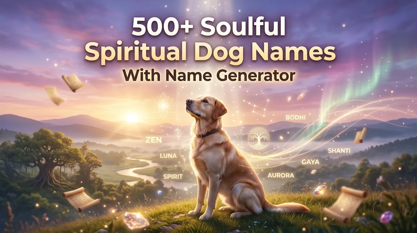 Soulful Spiritual Dog Names With Name Generator