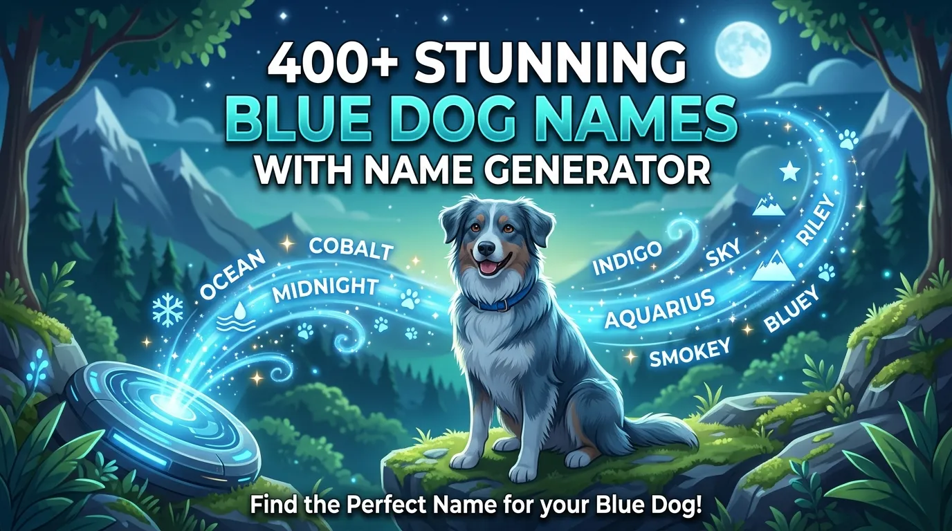 Stunning Blue Dog Names With Name Generator