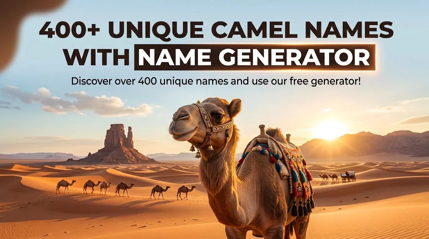 Unique Camel Names With Name Generator