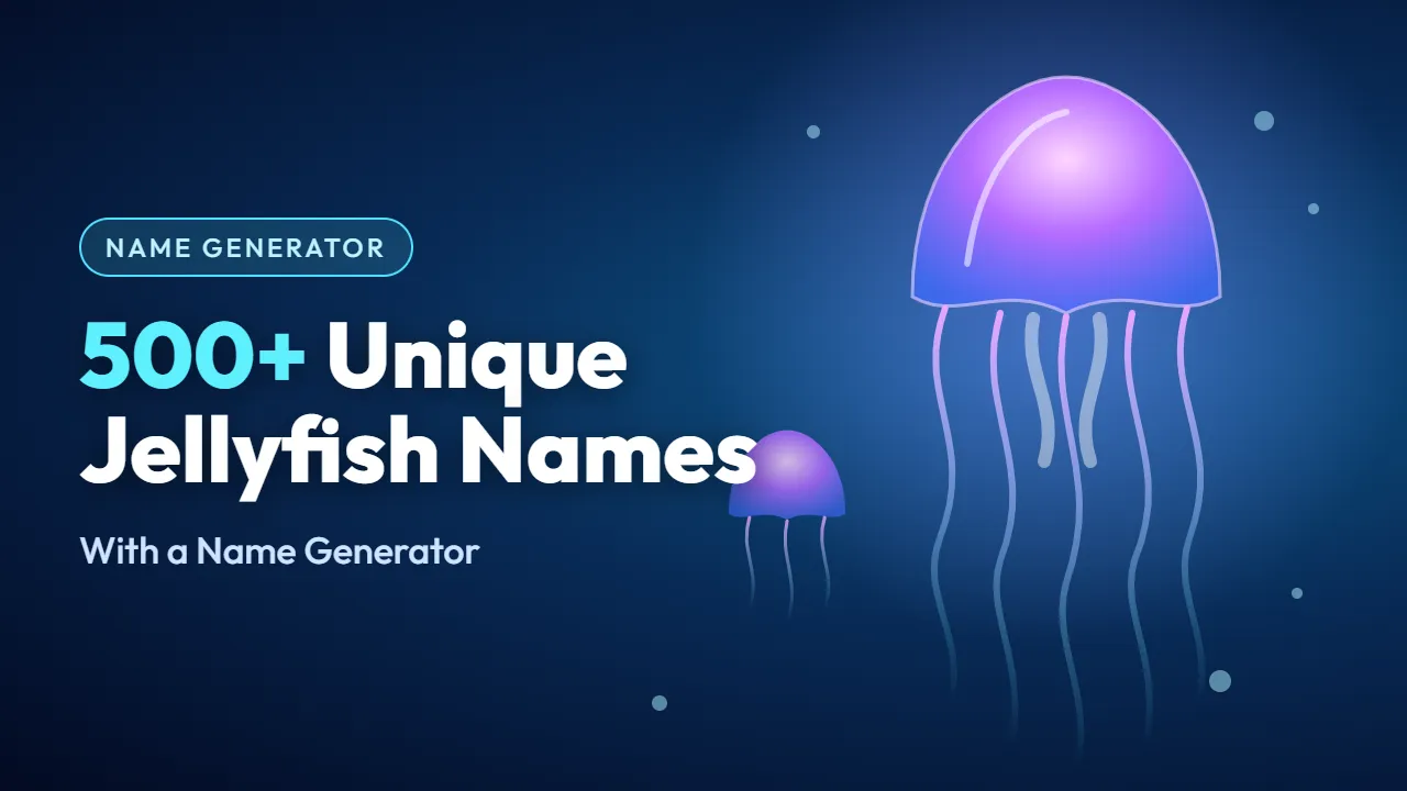 Unique Jellyfish Names With a Name Generator
